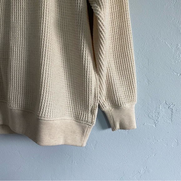 Aerie Oversized Waffle Crew Sweatshirt - Picture 6 of 11